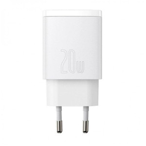Сетевое зарядное устройство Baseus Compact Quick Charger U+C 20W White (CCXJ-B02)